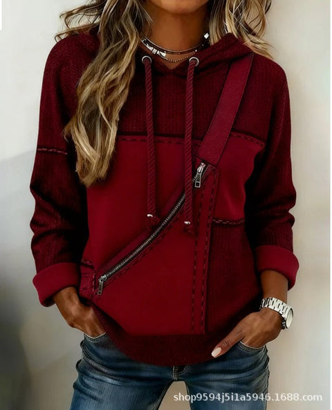 Printed Animal Pattern 3D Digital Printed Women's Hooded Long Sleeve Sweater FF303360