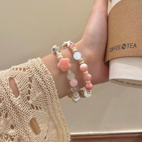 Chinesisches Keramikperlenarmband Weiblichkeit süßes und nettes Mädchenarmband m3331322