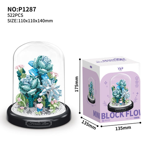 Neues Montage-Baustein-Blumenstrauß-Mikrokorn-Rosen-Sonnenblumen-Ornament M3330979 