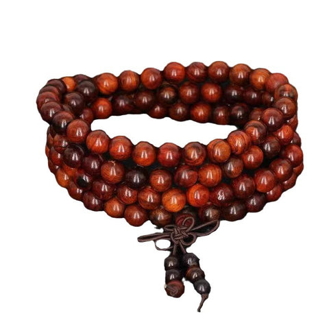 Guofeng 108 Armbänder, Sandelholzperlenarmbänder, verschiedene handgehaltene chinesische Knoten-Rosenkränze m3331293