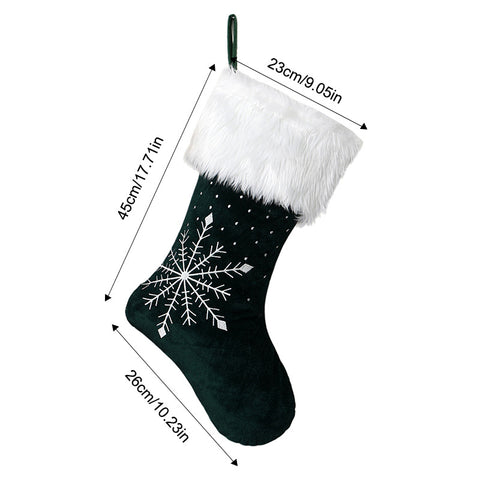 Christmas decoration candy socks embroidery Rudolph Christmas socks children's gift socks gift bag window pendant FF3332058