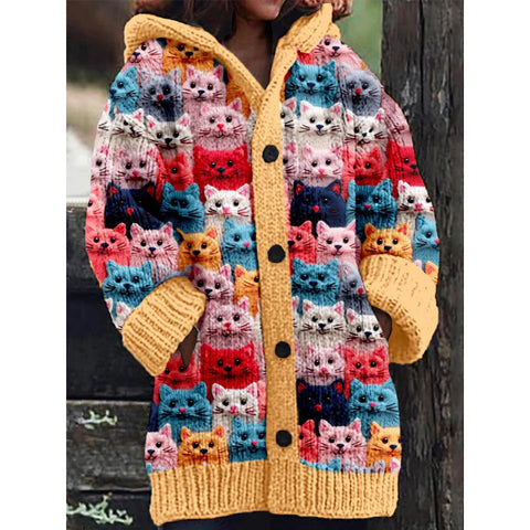 New Halloween Animal 3D Printed Casual Hooded Cloak Jacket m301664