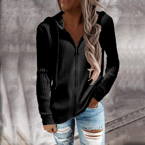 Thickened casual sweater loose knitted sweater zipper cardigan m303220
