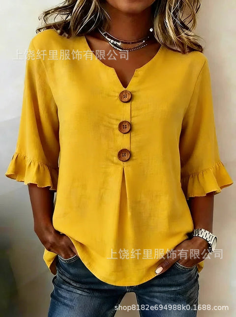 3D digital printing floral pattern women's long-sleeved buckle cardigan top m302703