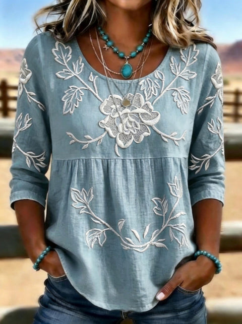 Summer Crew Neck Top Women's FF303094