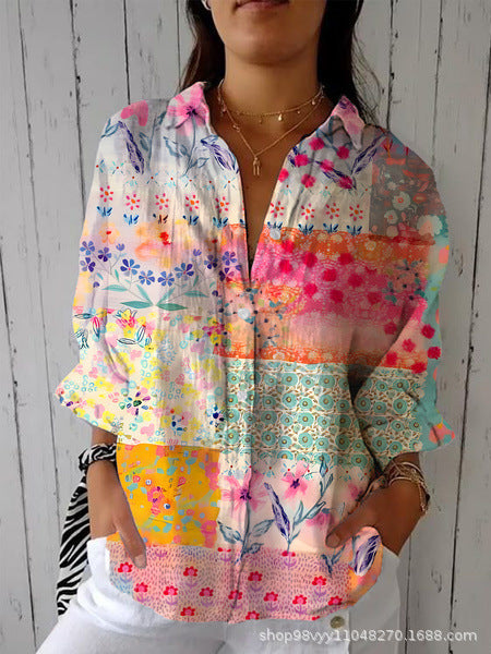 Women's shirt 3D digital print top m302789