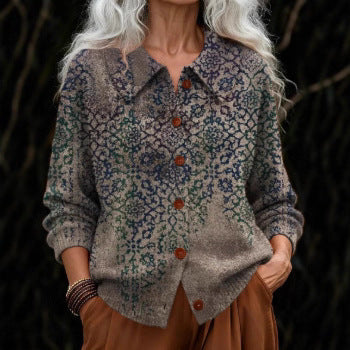 Wear a loose lazy wind soft waxy sweater jacket top m302191