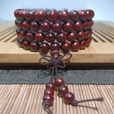 Guofeng 108 Armbänder, Sandelholzperlenarmbänder, verschiedene handgehaltene chinesische Knoten-Rosenkränze m3331293