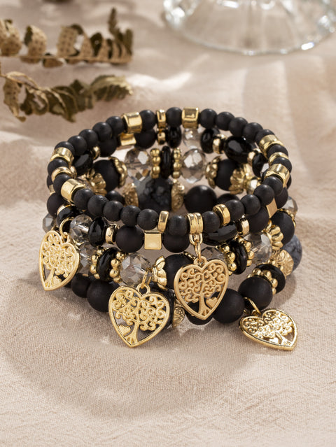 Neues böhmisches Armband, kreatives Quasten-Mehrschicht-Perlenarmband m3331286