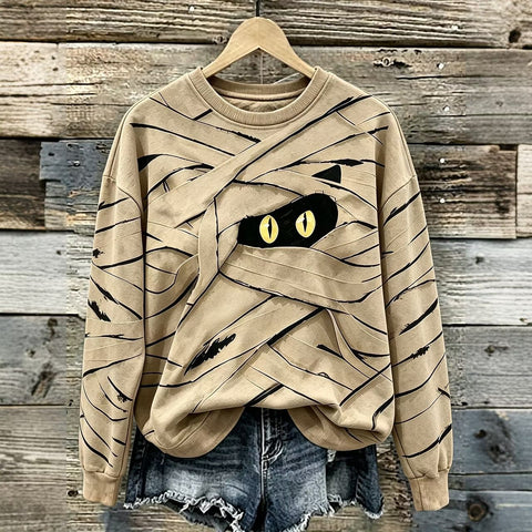 Autumn and winter crew neck 3D printed long-sleeved comfortable casual sweater FF303435 02