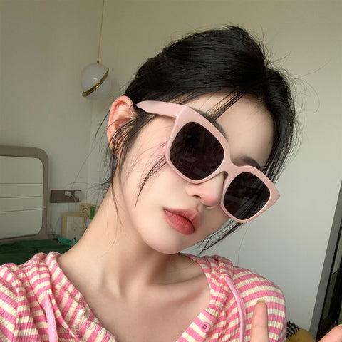 Lunettes de soleil roses simples de style européen et américain m3330771