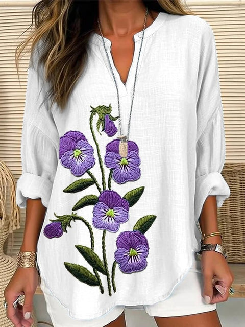 Pull ample à col rond et imprimé pour femme, grande taille, décontracté, T m301359 
