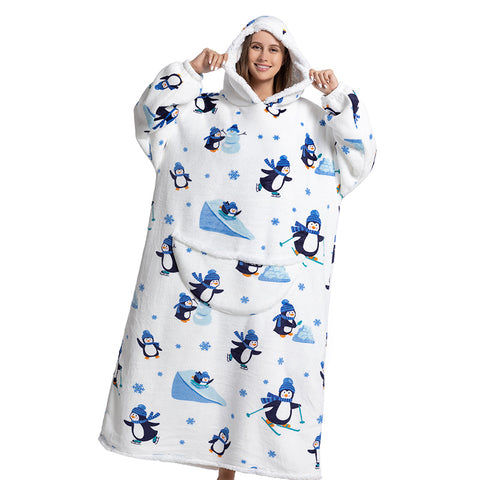 New animal cartoon cold suit thickened flannel lamb wool pajamas m302152