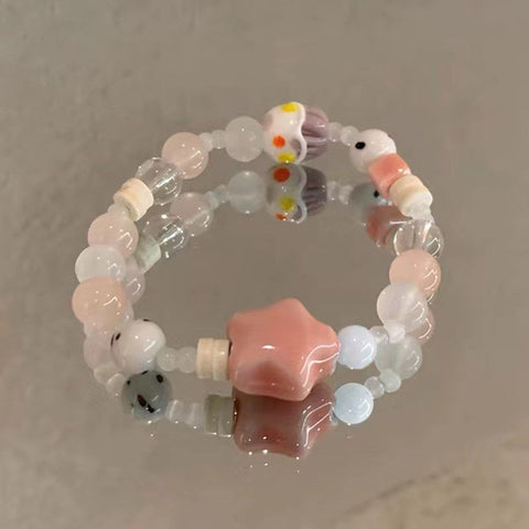 Chinesisches Keramikperlenarmband Weiblichkeit süßes und nettes Mädchenarmband m3331322
