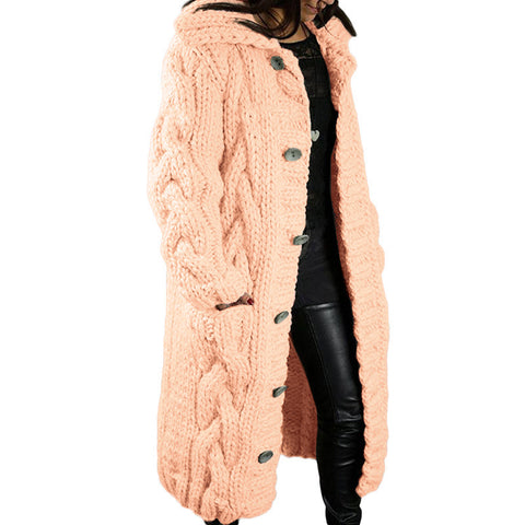 Single-breasted large-size sweater jacket m300561