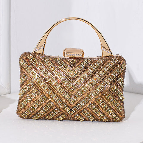 Sac à main de banquet rétro avec un sens élevé du diamant sac pour femme m3331050