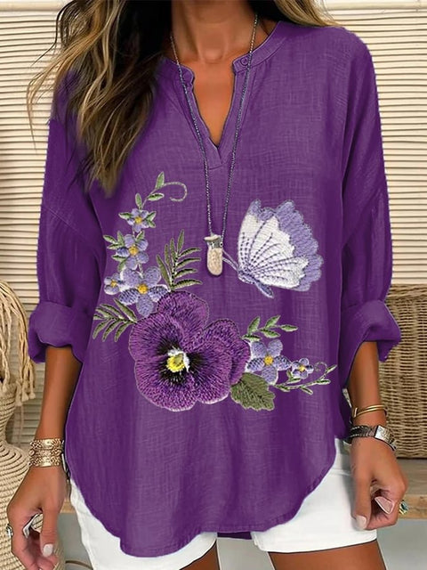 Pull ample à col rond et imprimé pour femme, grande taille, décontracté, T m301359 
