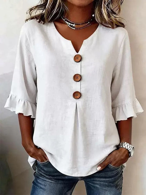 Digital printing sweet and cute T-shirt lace sleeve m302842