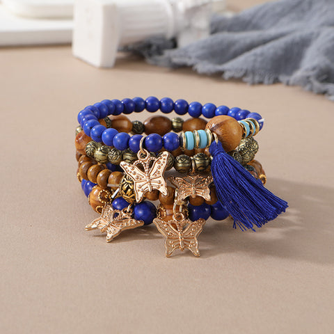 Neues böhmisches Armband, kreatives Quasten-Mehrschicht-Perlenarmband m3331286