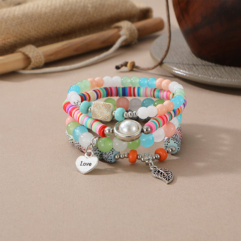 Neues böhmisches Armband, kreatives Quasten-Mehrschicht-Perlenarmband m3331286