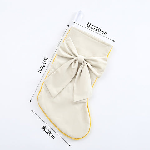 Christmas decoration candy socks embroidery Rudolph Christmas socks children's gift socks gift bag window pendant FF3332058