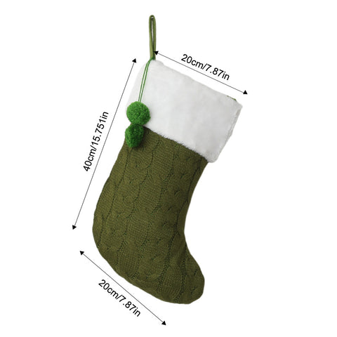 Christmas decoration candy socks embroidery Rudolph Christmas socks children's gift socks gift bag window pendant FF3332058