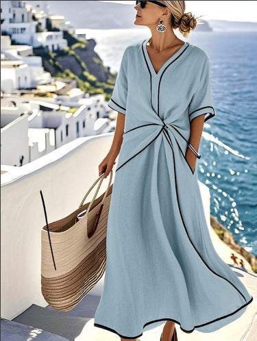 New Pomisian style temperament elegant dress m302459