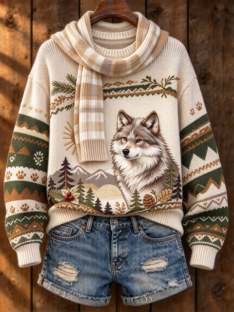 Huacai woolen sweater women sweater cartoon digital printing FF303420
