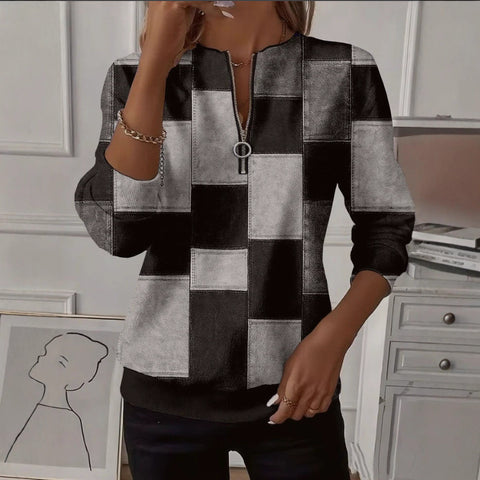 Printed shoulder sleeves long sleeves womanizer m302028