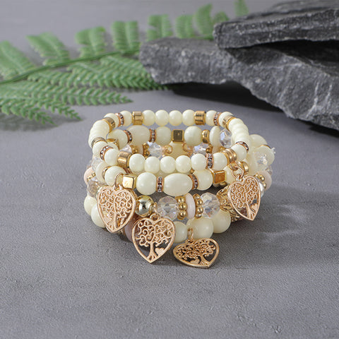 Neues böhmisches Armband, kreatives Quasten-Mehrschicht-Perlenarmband m3331286