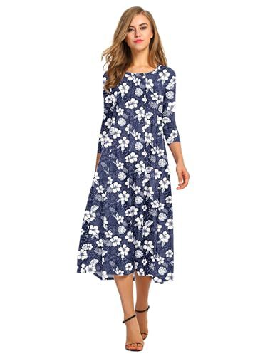 Autumn and winter dress solid color fashion big swing dress m302776