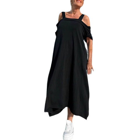 Independent Station Hot Sale Ladies Sling Loose Long Skirt Cotton m302045