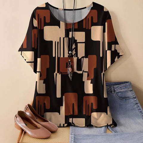Pull ample à col rond et imprimé 3D pour femme, grande taille, décontracté, vêtements pour femmes, m301285 
