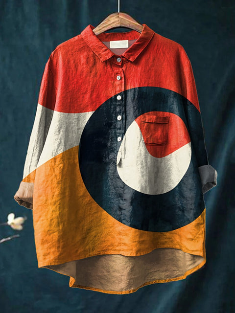 T-shirt ample à col ras du cou pour femme, grande taille, décontracté, imprimé, m301279 