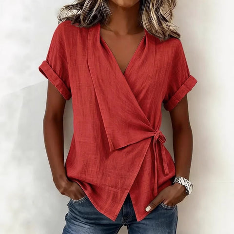 New lapel lace up irregular m302698