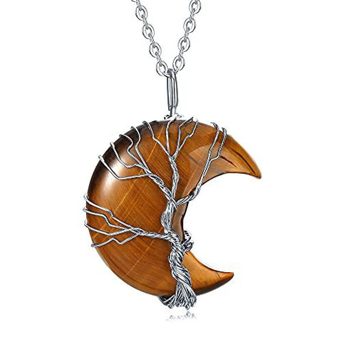 Pendentif arbre de vie en améthyste naturelle, bijou arbre de fortune en cristal m3331252