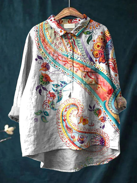 Lässiges Damen-T-Shirt mit Rundhalsausschnitt und lockerem Druck in großen Größen m301283 