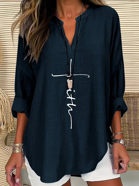 Pull ample à col rond et imprimé pour femme, grande taille, décontracté, T m301359 