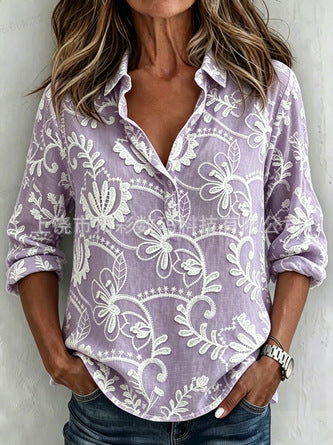 3D printed casual top women's loose top m303043