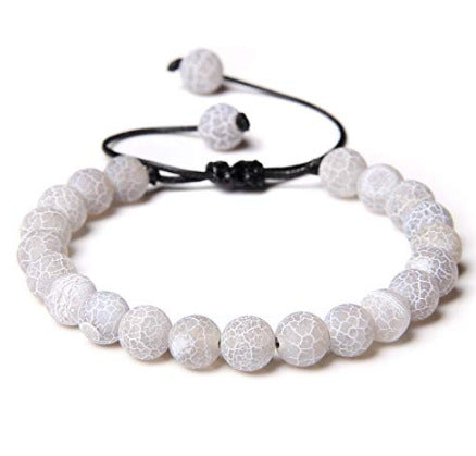 Elastisches Armband aus schwarzem Gallenstein, Totenkopf-Anhänger, natürliches Türkis, Tigerauge, Quaste, Kristall, Vulkanstein, Perlenarmband m3331320