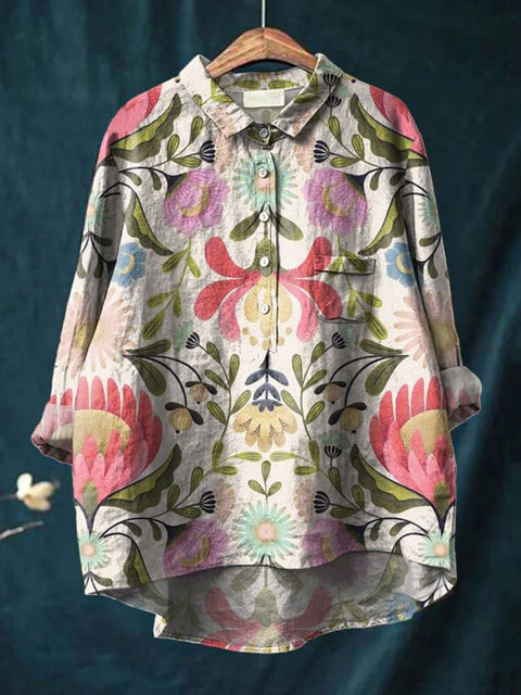 Lässiges Damen-T-Shirt mit Rundhalsausschnitt und lockerem Druck in großen Größen m301283 