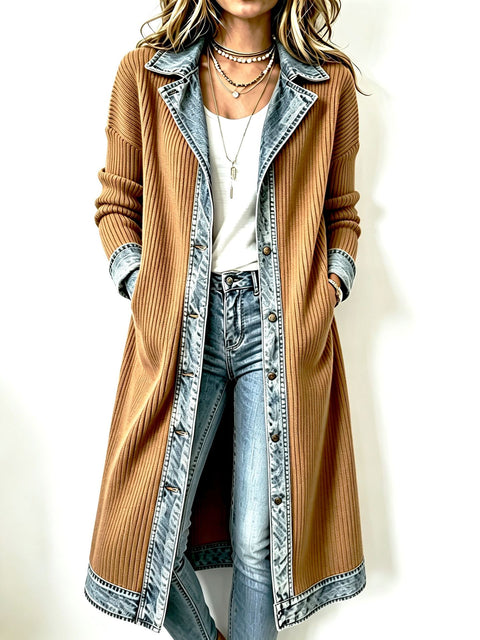 Women's Fashion Elegant Slim Long Sleeve Splicing Jacket FF303340