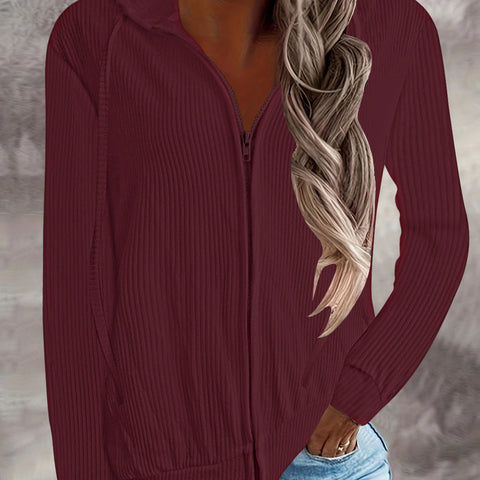 Thickened casual sweater loose knitted sweater zipper cardigan m303220