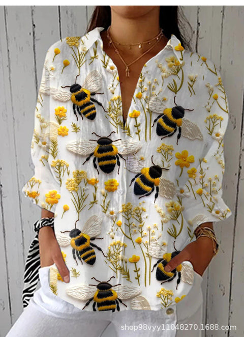 Women's shirt 3D digital print top m302789