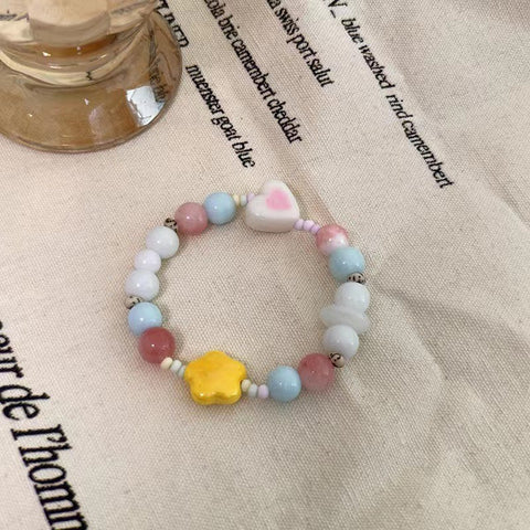 Chinesisches Keramikperlenarmband Weiblichkeit süßes und nettes Mädchenarmband m3331322