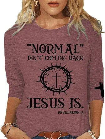 Einfarbiges T-Shirt mit Rundhalsausschnitt und Aufdruck m300770 