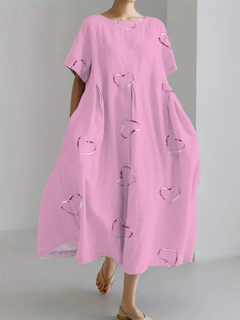 3D digital printing women's casual fashion plus size short-sleeved dress m302781