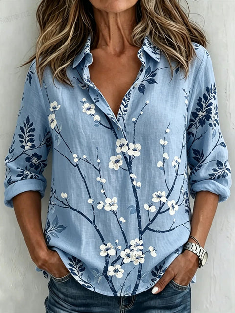 3D printed casual top women's loose top m303043