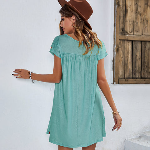 Dress spring and summer loose short skirt m300867