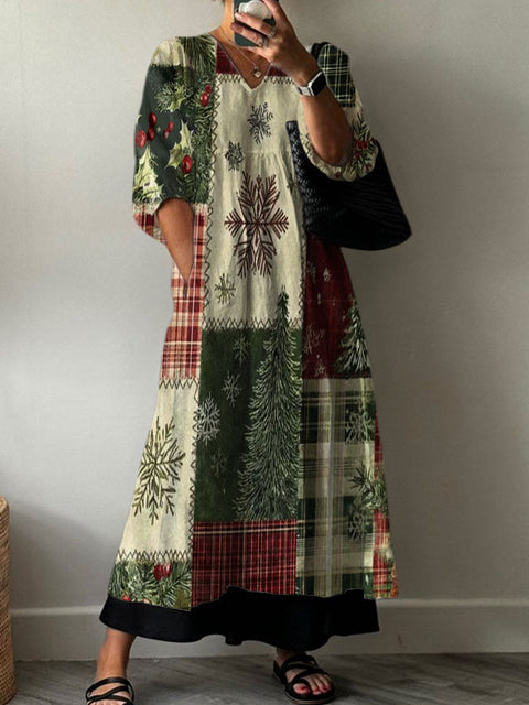 Combinaison décontractée à col en V et imprimé tie-dye pour femme, longueur moyenne et longue, m301302 